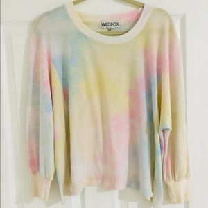 Wildfox Dream Pastel Tie-Dye Nevada Sweater